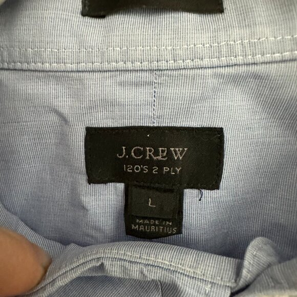 J Crew Ludlow Mens Blue Dress Shirt - Picture 1 of 4